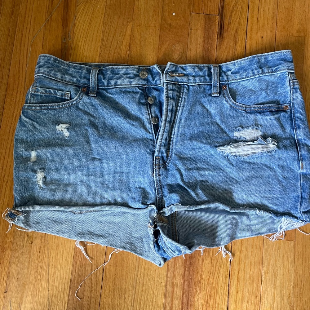 High waisted Jean shorts